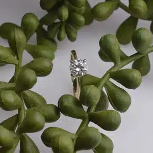 1ct Round Solitaire diamond ring- Catherine