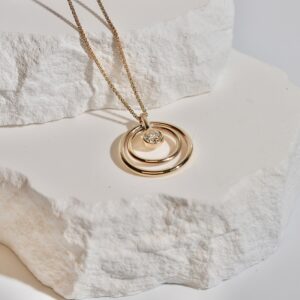 0.40ct Round Diamond Pendant & Chain