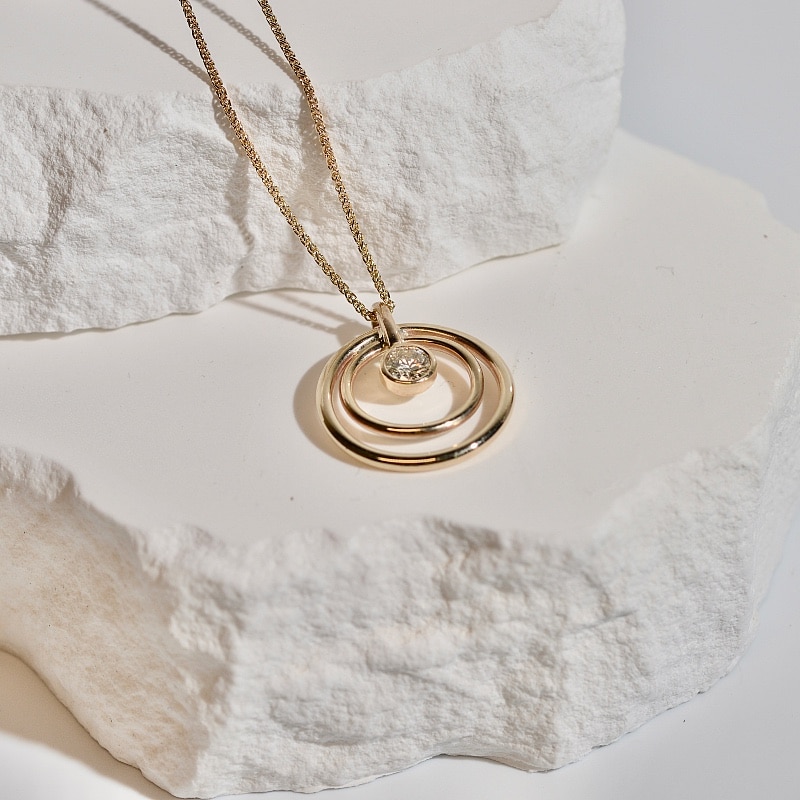 0.40ct Round Diamond Pendant & Chain