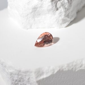 5.53ct Orange/Pink Pear Tourmaline