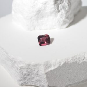 3.28ct Dark Pink Cushion Cut Tourmaline
